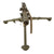 Original U.S. WWII Browning .30 Caliber M1919A4 Display Machine Gun with Complete Tripod & Inert Ammo Original Items