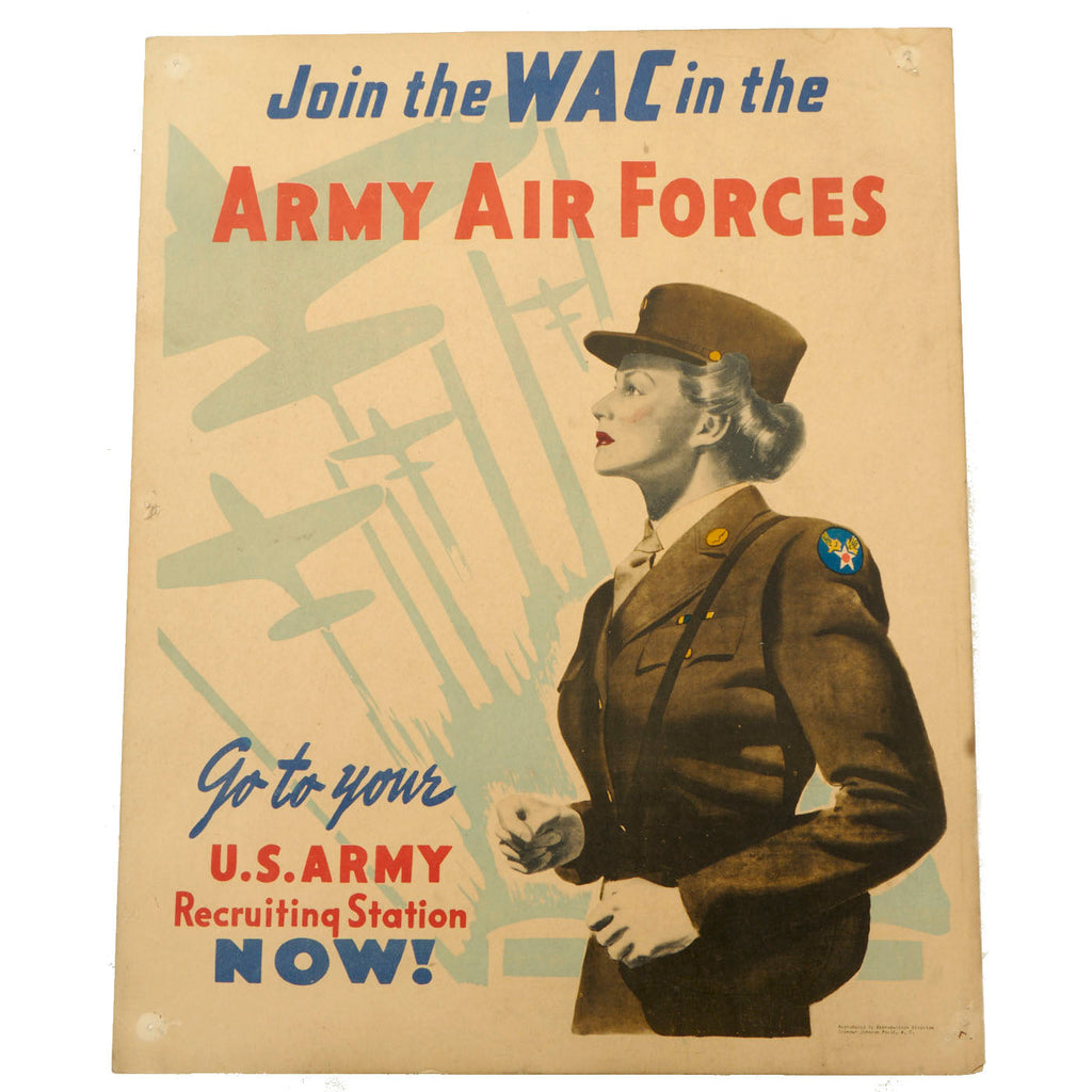 Original U.S. WWII Women’s Army Corps Army Air Forces Recruitment