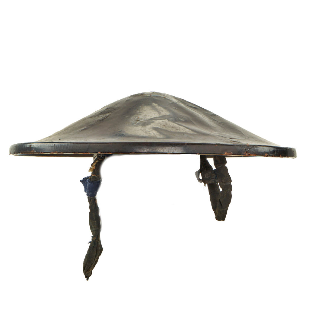 Original 19th Century Japanese Late Edo Period Lacquered Jingasa