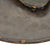 Original 19th Century Japanese Late Edo Period Lacquered Jingasa Helmet with Top Pad & Straps Original Items
