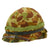 Original U.S. Vietnam War Issued WWII Schlueter M1 Helmet With Capac Liner and WWII USMC Mosquito Net Cover Original Items