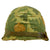 Original Vietnam U.S. M-1C Paratrooper M1 Helmet in Untouched Battle-Worn Condition Original Items