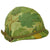 Original U.S. Vietnam M1 Helmet with USMC Camouflage Cover and 1969 Dated Liner Original Items