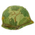 Original U.S. Vietnam M1 Helmet with USMC Camouflage Cover and 1969 Dated Liner Original Items