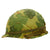 Original U.S. WWII Vietnam War M1 Helmet with USMC Reversible Camouflage Cover Original Items