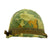 Original U.S. WWII Vietnam War M1 Helmet with USMC Reversible Camouflage Cover Original Items