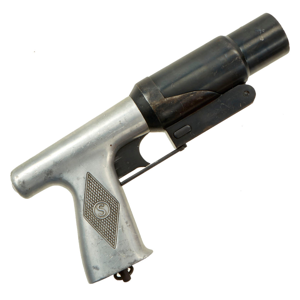 Original U.S. WWII Era Coston-Sedgley 37mm Aluminum Frame Flare Signal Pistol Original Items