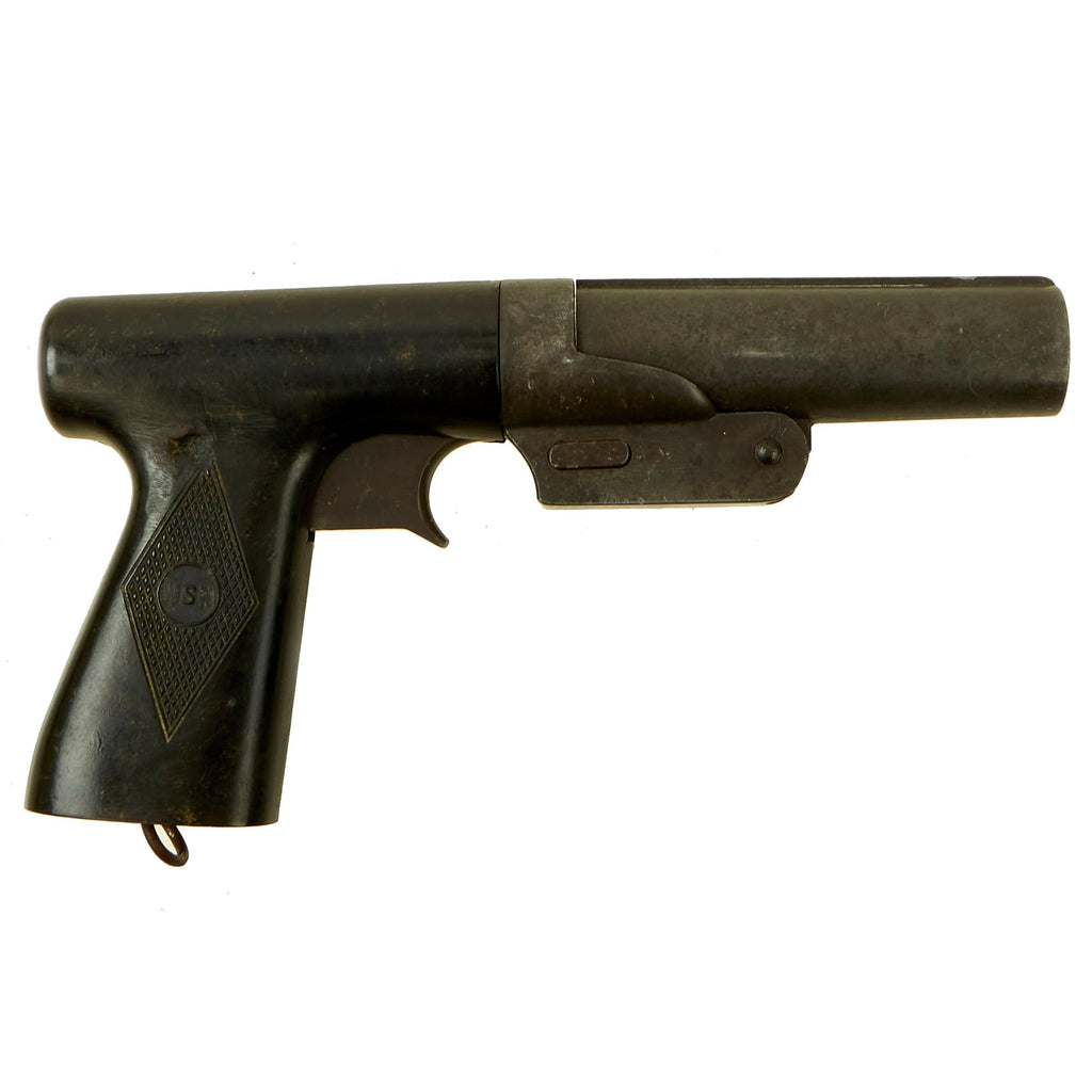 Original U.S. Pre WWII U.S. Navy 25mm Sedgley Mark 5 Signal Flare Pistol Original Items