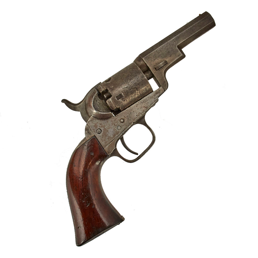 Original U.S. Pre Civil War Colt M1849 "Wells Fargo" Pocket Percussion Revolver with Iron Trigger Guard made in 1856 - Serial 113371 Original Items