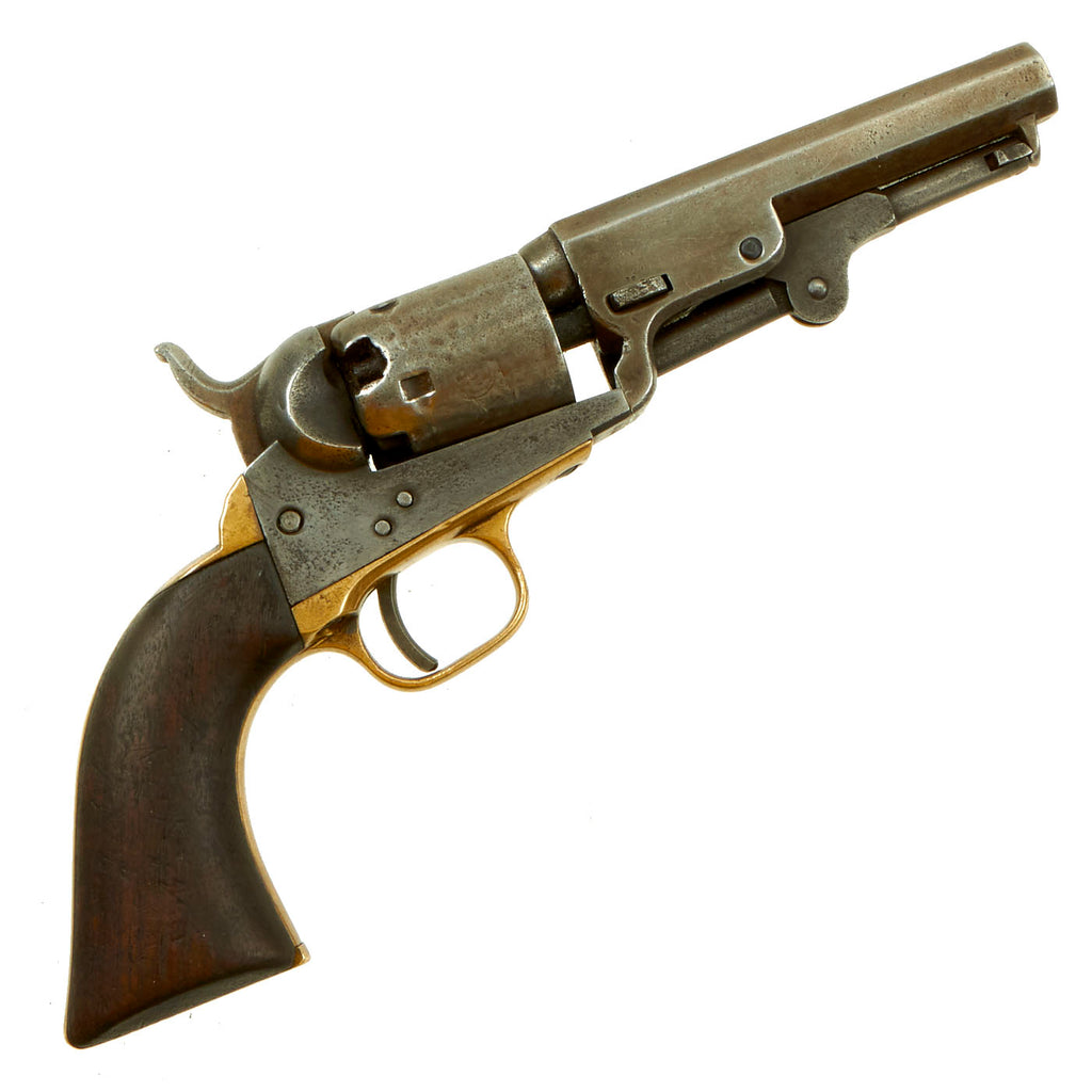 Original U.S. Civil War Colt M1849 Pocket Percussion Revolver made in 1855 - Matching Serial 100054 Original Items