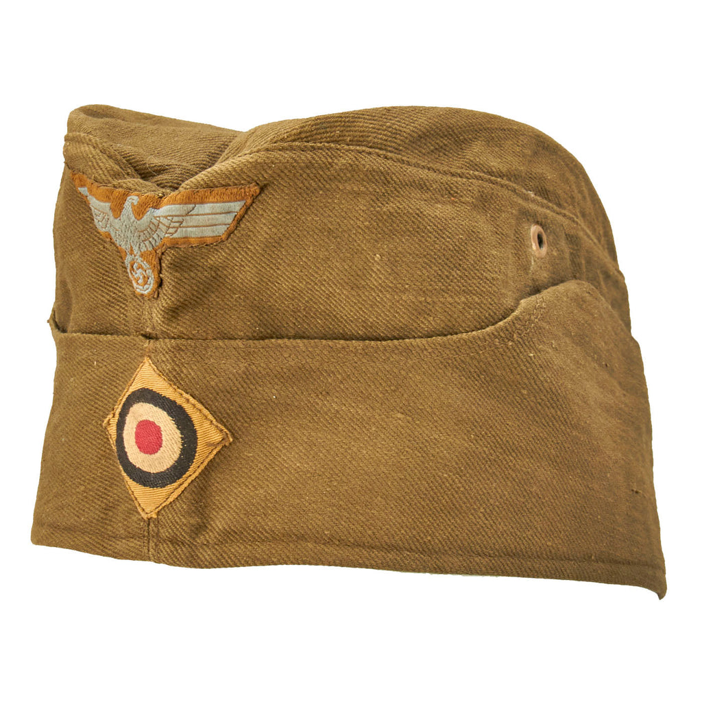 Original German WWII DAK Afrika Korps Overseas Cap by Clemens Wagner - dated 1942 Original Items