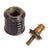 Original Japanese WWII Type 97 Inert Fragmentation Hand Grenade with Fuse - Dated 1941 Original Items
