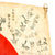 Original Japanese WWII Hand Painted Cloth Good Luck Flag With Lots of Kanji - 27" x 22" Original Items