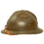 Original WWII French Complete Model 1926 Adrian Infantry Helmet with Liner & Chinstrap - Olive Green Original Items