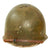 Original WWII U.S. Late War Produced M-1C Paratrooper Helmet With 82nd Airborne Markings and Korean War MSA Jump Liner and Chin Cup - Complete Original Items