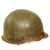 Original WWII U.S. Late War Produced M-1C Paratrooper Helmet With 82nd Airborne Markings and Korean War MSA Jump Liner and Chin Cup - Complete Original Items