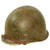 Original WWII U.S. Late War Produced M-1C Paratrooper Helmet With 82nd Airborne Markings and Korean War MSA Jump Liner and Chin Cup - Complete Original Items