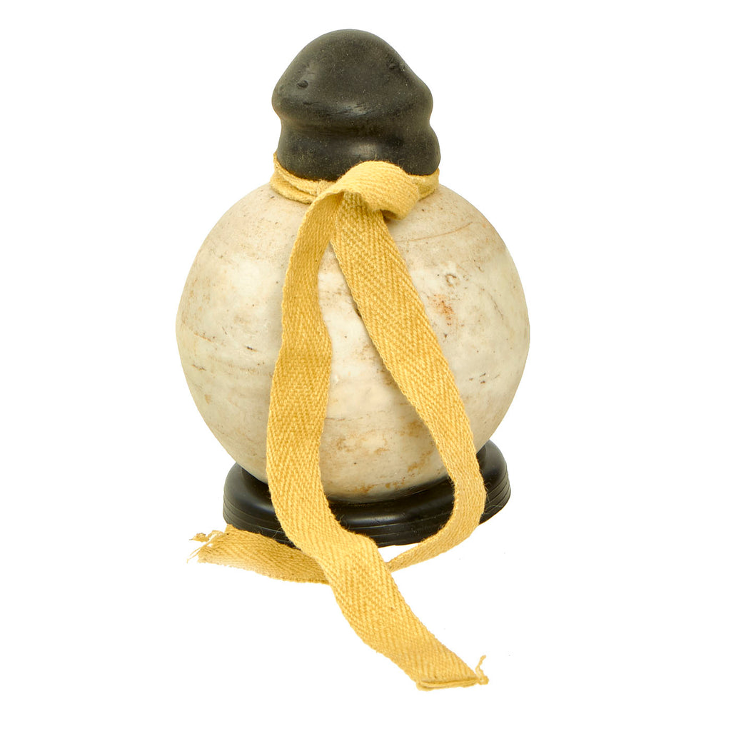 Japanese WWII Type 4 Ceramic Hand Grenade Replica Fuze Kit with Display Stand International Military Antiques