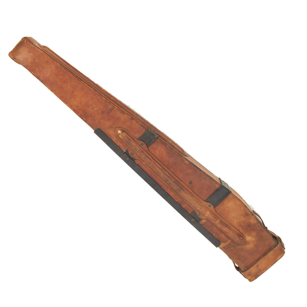 Original U.S. WWII Browning Automatic Rifle (BAR) Rigid Leather Scabbard by BOYT - Dated 1943 Original Items