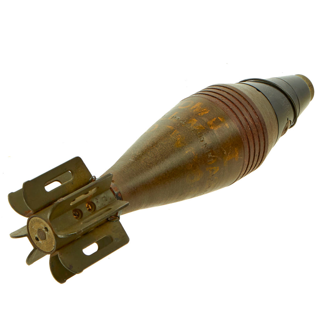 Original U.S. WWII 1944 Dated M49A2 60mm Deactivated Mortar Round with ...
