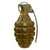 Original U.S. WWII Inert MkII Pineapple Grenade with Yellow Ring & M10A3 Fuze Original Items