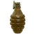 Original U.S. WWII Inert MkII Pineapple Grenade with Yellow Ring & M10A3 Fuze Original Items