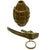Original U.S. WWII Inert MkII Pineapple Grenade with Yellow Ring & M10A3 Fuze Original Items