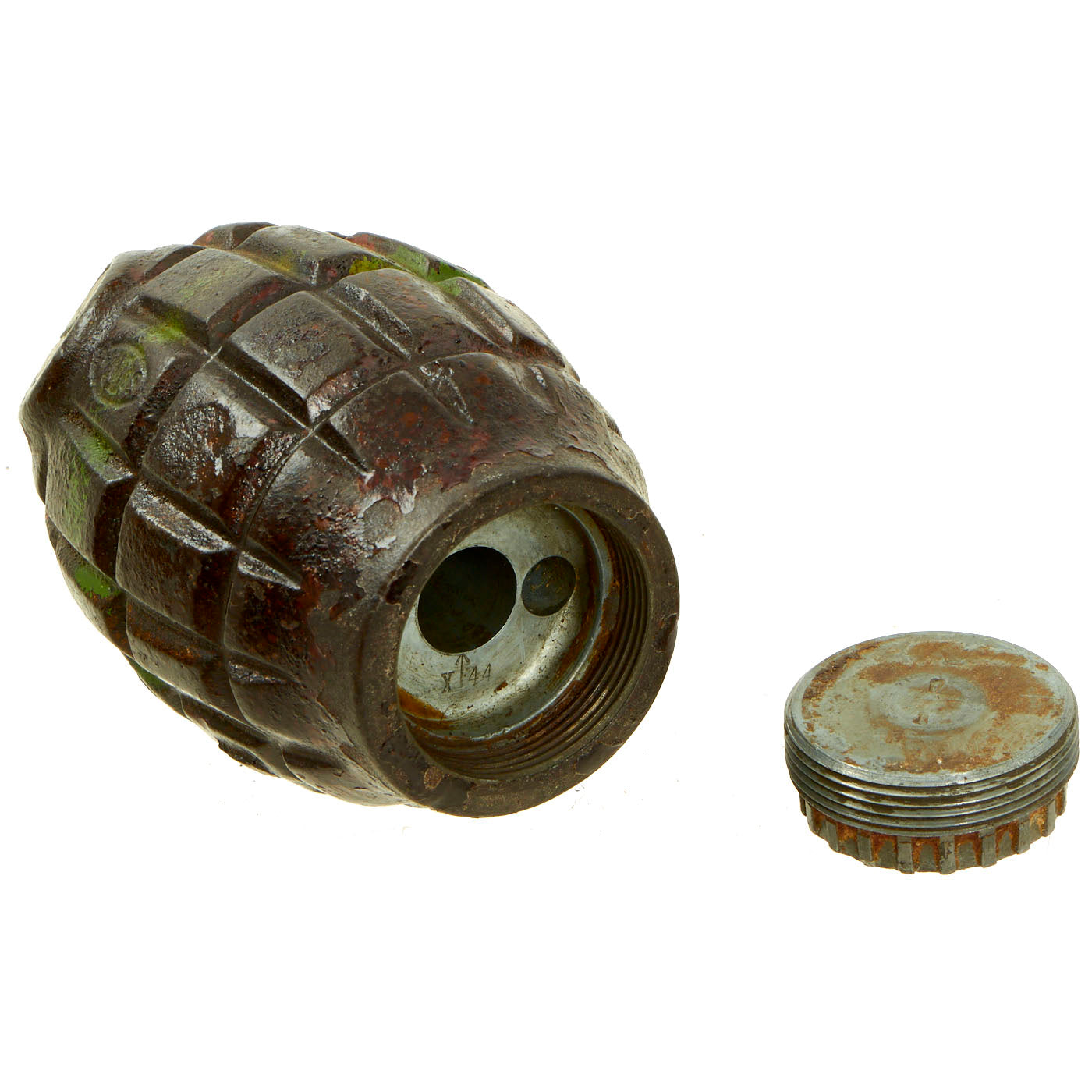 Greaned Bomb Original British WWII Mills Bomb No. 36M MKI Grenade - dated 1944 ...