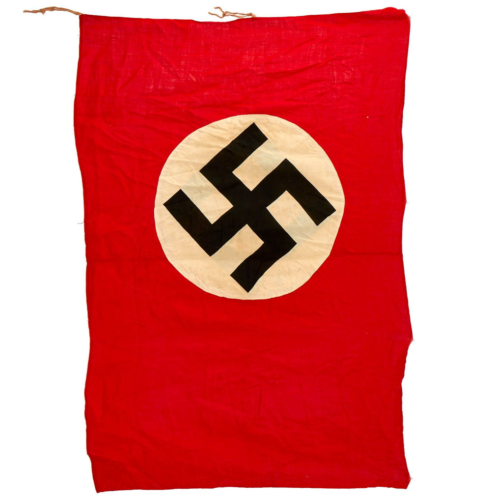 Original German WWII NSDAP Double Sided National Political Banner Flag - 58" x 37" Original Items