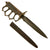 Original U.S. WWI Model 1918 Mark I Trench Knife by L. F. & C. with 1918 dated Steel Scabbard Original Items