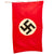Original German WWII Italian Made NSDAP National Political Banner Flag marked to Naples - 39" x 64" Original Items
