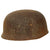Original German WWII Battlefield Pick Up Relic M38 Luftwaffe Fallschirmjäger Paratrooper Helmet Shell - Size 68 Original Items