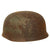 Original German WWII Battlefield Pick Up Relic M38 Luftwaffe Fallschirmjäger Paratrooper Helmet Shell - Size 68 Original Items