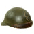 Original French WWII Model 1935 Tanker Armored Vehicle Helmet with R.F. Badge Original Items