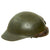 Original French WWII Model 1935 Tanker Armored Vehicle Helmet with R.F. Badge Original Items