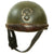 Original French WWII Model 1935 Tanker Armored Vehicle Helmet with R.F. Badge Original Items
