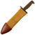 Original U.S. WWI Model 1917 Bolo Knife by Plumb St. Louis with Canvas Scabbard - both dated 1918 Original Items