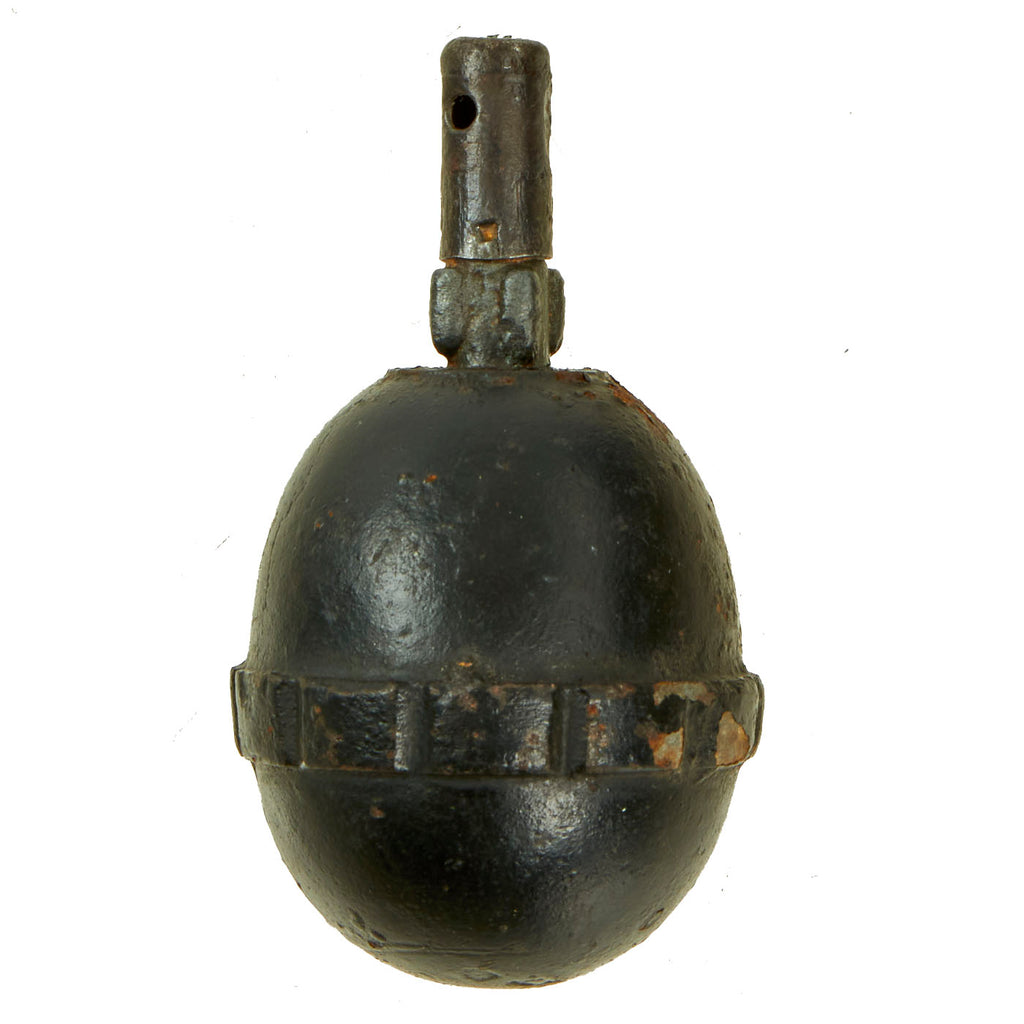 Original German WWI Model 1917 n/A Inert Egg Hand Fragmentation Grenade - Eierhandgranate Original Items