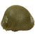Original U.S. WWII Shamrock Personalized M1-C McCord Helmet with MSA Paratrooper Liner & Helmet Net - Complete Original Items