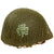 Original U.S. WWII Shamrock Personalized M1-C McCord Helmet with MSA Paratrooper Liner & Helmet Net - Complete Original Items