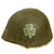 Original U.S. WWII Shamrock Personalized M1-C McCord Helmet with MSA Paratrooper Liner & Helmet Net - Complete Original Items
