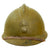 Original French WWII Complete Early M1926 Adrian Helmet with R.F. Infantry Badge - Olive Green Original Items