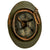 Original French WWII Complete Early M1926 Adrian Helmet with R.F. Infantry Badge - Olive Green Original Items