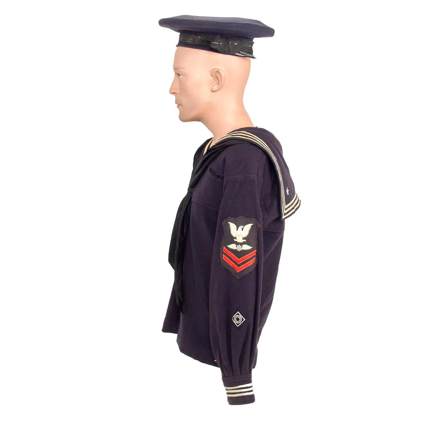 blue navy dress uniform Service Designed with both classic button tab wrist cuffs and a full button front with flap cover to hide the buttons. Enlisted Navy Dress Blue Uniform