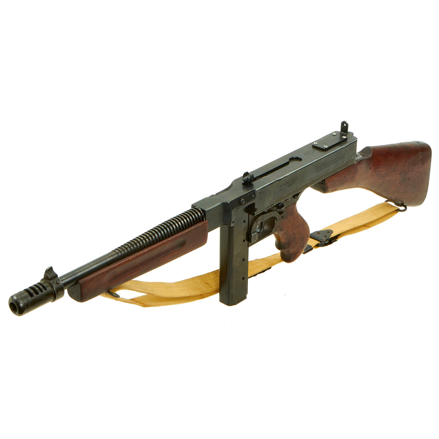 Original U.S. WWII Thompson M1928A1 Display Submachine Gun Serial 