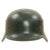 Original German WWII Luftwaffe Single Decal Three-Color Camouflage Overpaint M40 Helmet- 1942 Dated - ET62 Original Items