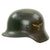 Original German WWII Luftwaffe Single Decal Three-Color Camouflage Overpaint M40 Helmet- 1942 Dated - ET62 Original Items