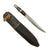 Original U.S. WWII Custom Fighting Knife with Micarta Handle in Leather Scabbard Original Items