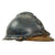 Original French WWI OFFICER’S M1915 Adrian Infantry Helmet with Soldat De La Grande Guerre 1914-1918 Brass Plate Original Items