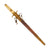 Original Japanese WWII M1883 Naval Officers Dirk with Brass Mounted Leather Scabbard Original Items
